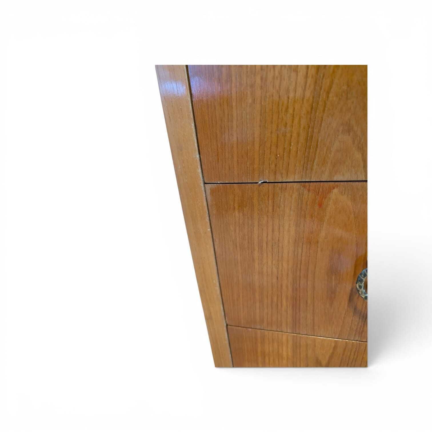 photo for sale Vintage Scandinavian Teak Roll‑Top Secretary Desk, 1950s Mid Century Writing Bureau