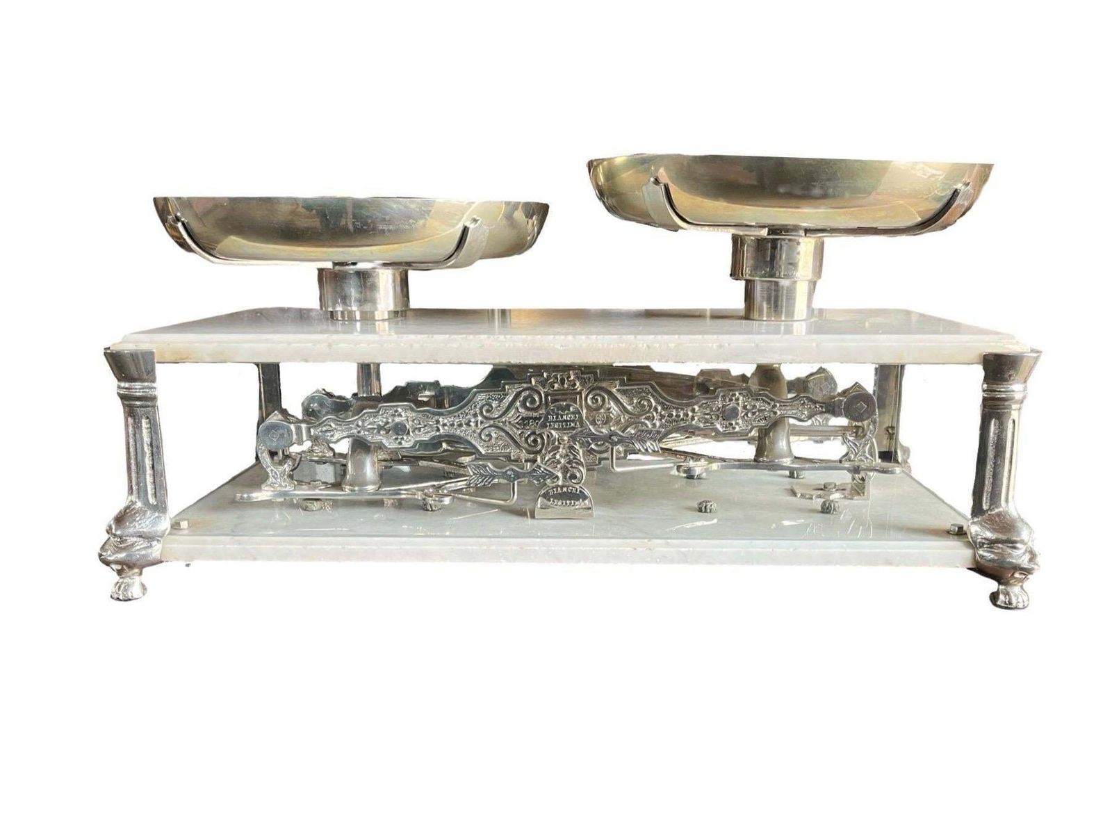 photo furniture Bianchi Legitima Early 1900s Marble And Glass Balance