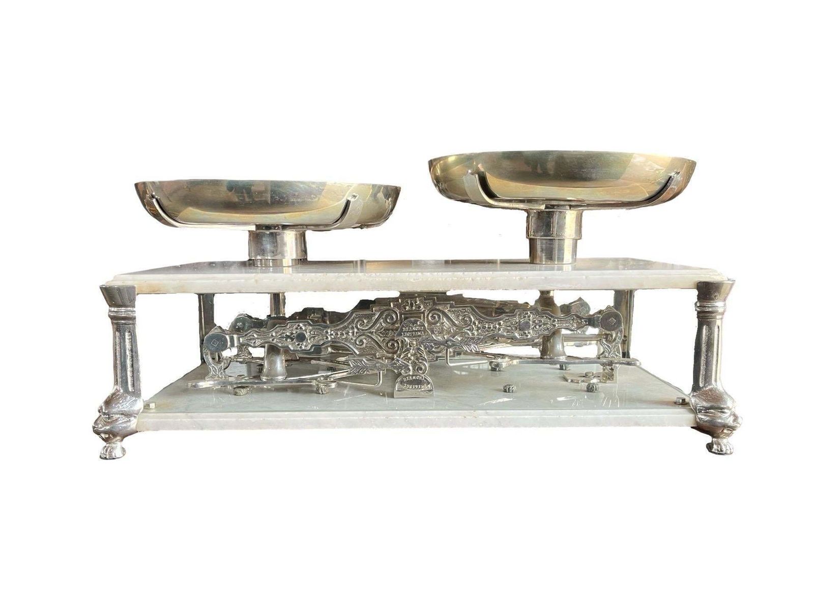 2765.0 Bianchi Legitima Early 1900s Marble And Glass Balance photo
