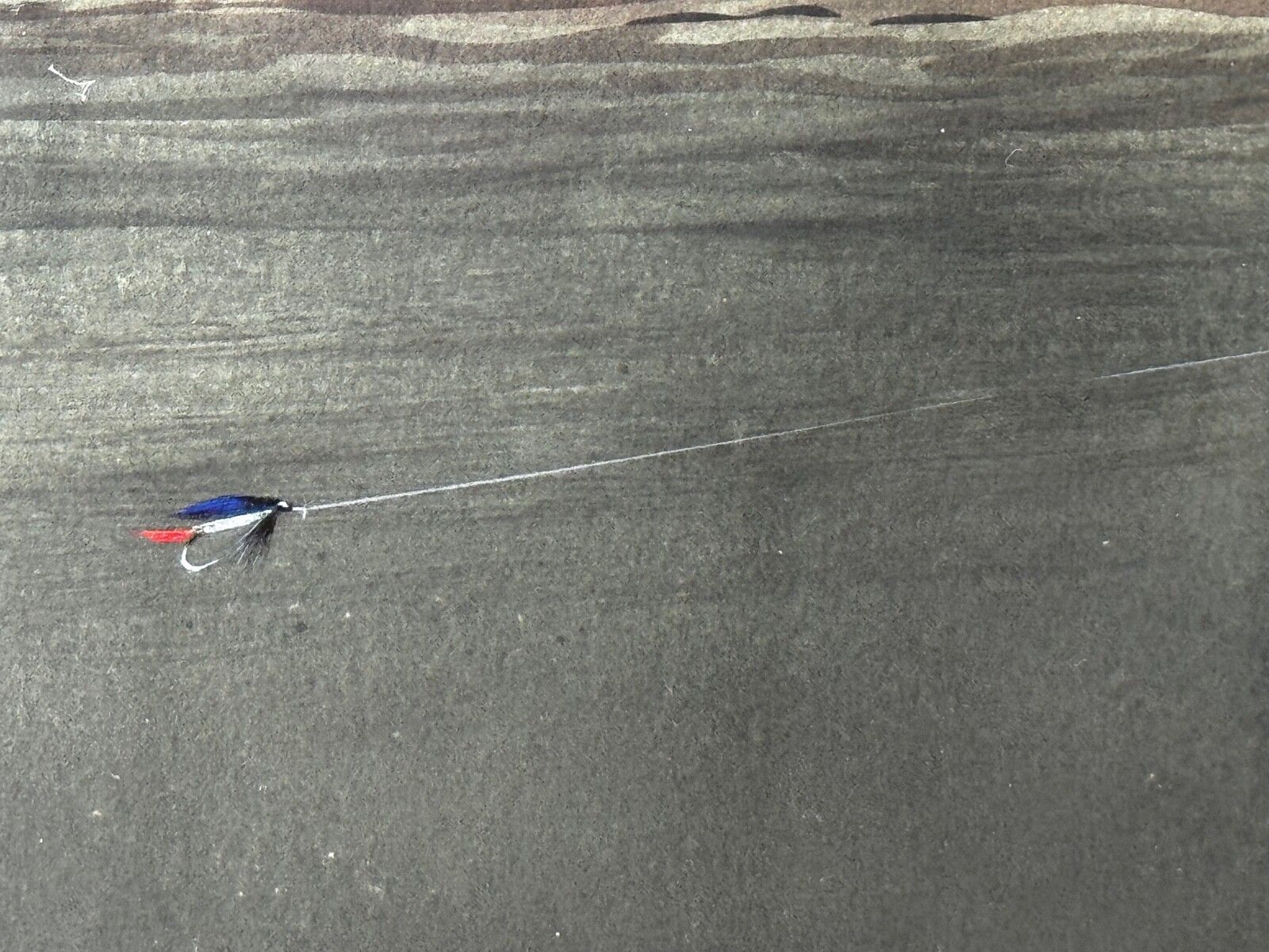 Kunst Sporting Painting Sea Trout Nearly Hooked The Silver Zulu Fly By Roger Mcphail photo