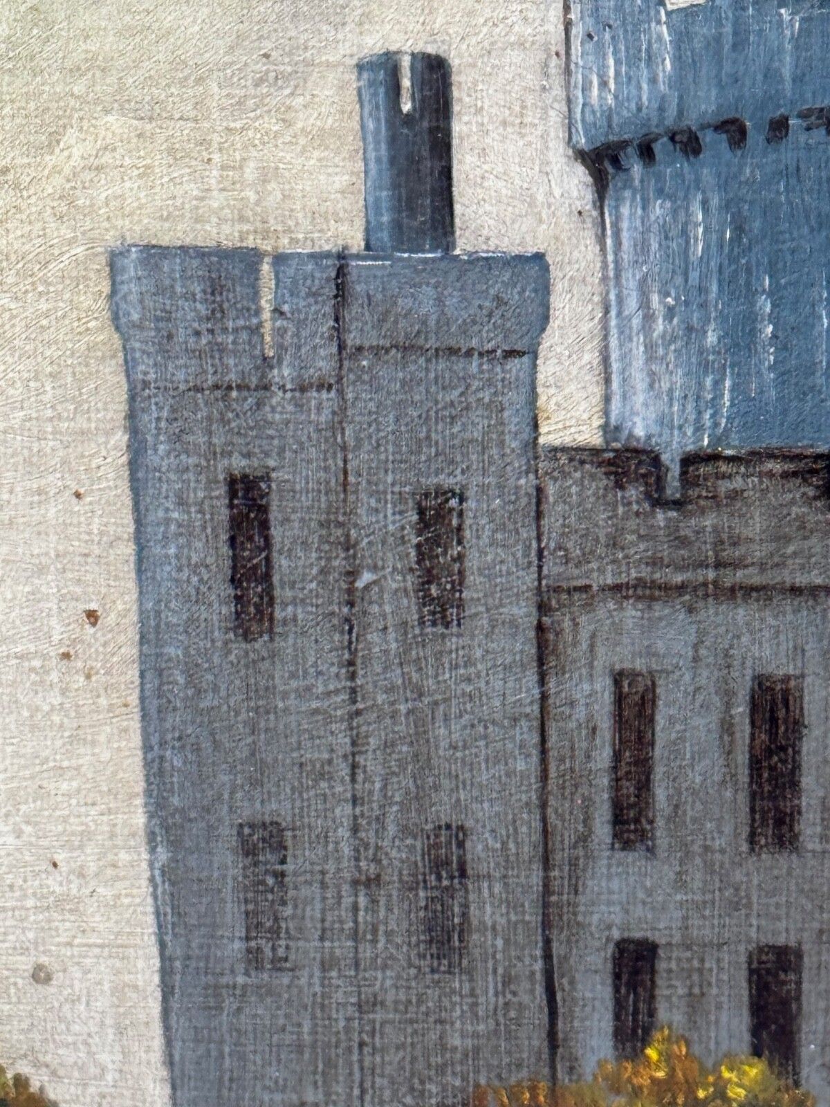 photo buy Victoriaans olieverfchilderij, architecturaal historisch gezicht op Arundel Castle, naar James Canter