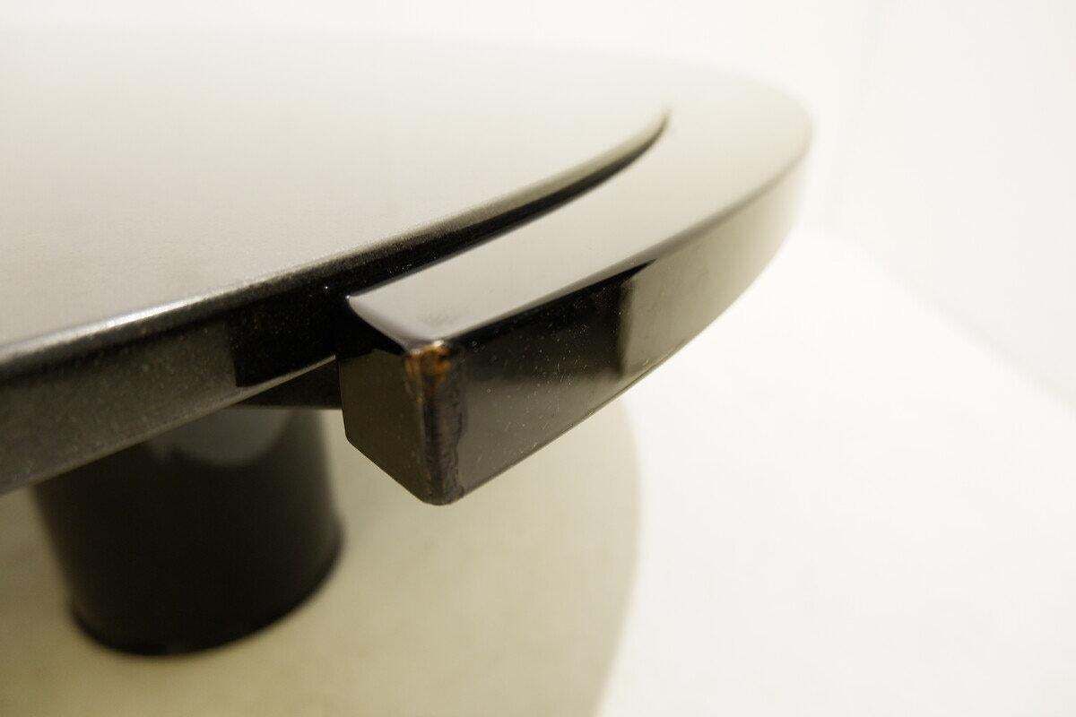 Large Coffee Table By Antonio Lupi 1/1 Black Granit Top    Italy Circa 1970 photo Furniture