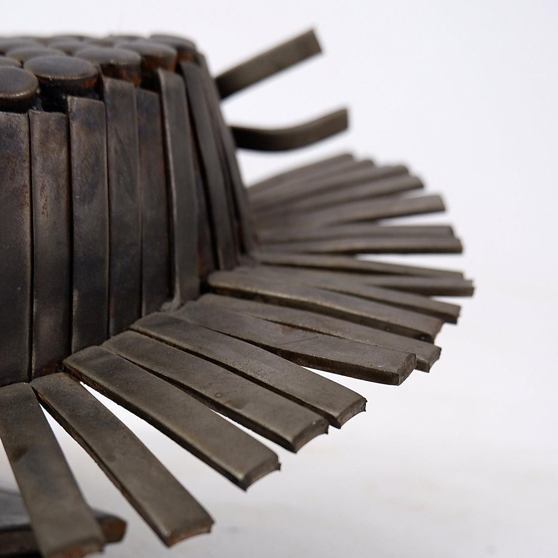 photo furniture Mid Century Modern Metal Sculpture 'Hat' By Unknown Artist, 37cm