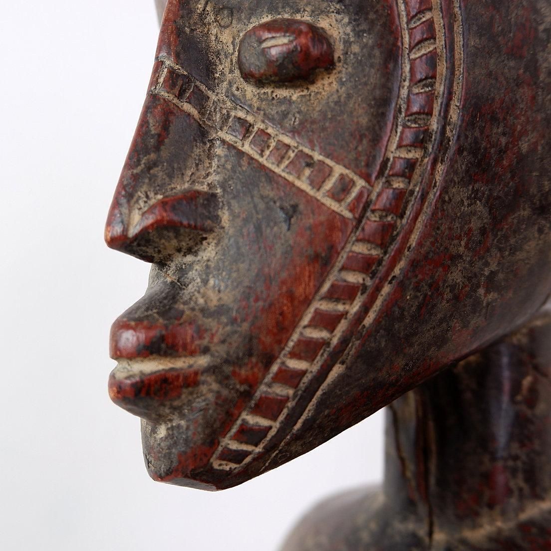 African Hand Carved Wooden Statue, Tribal Art, 20th Century, Africa photo Art