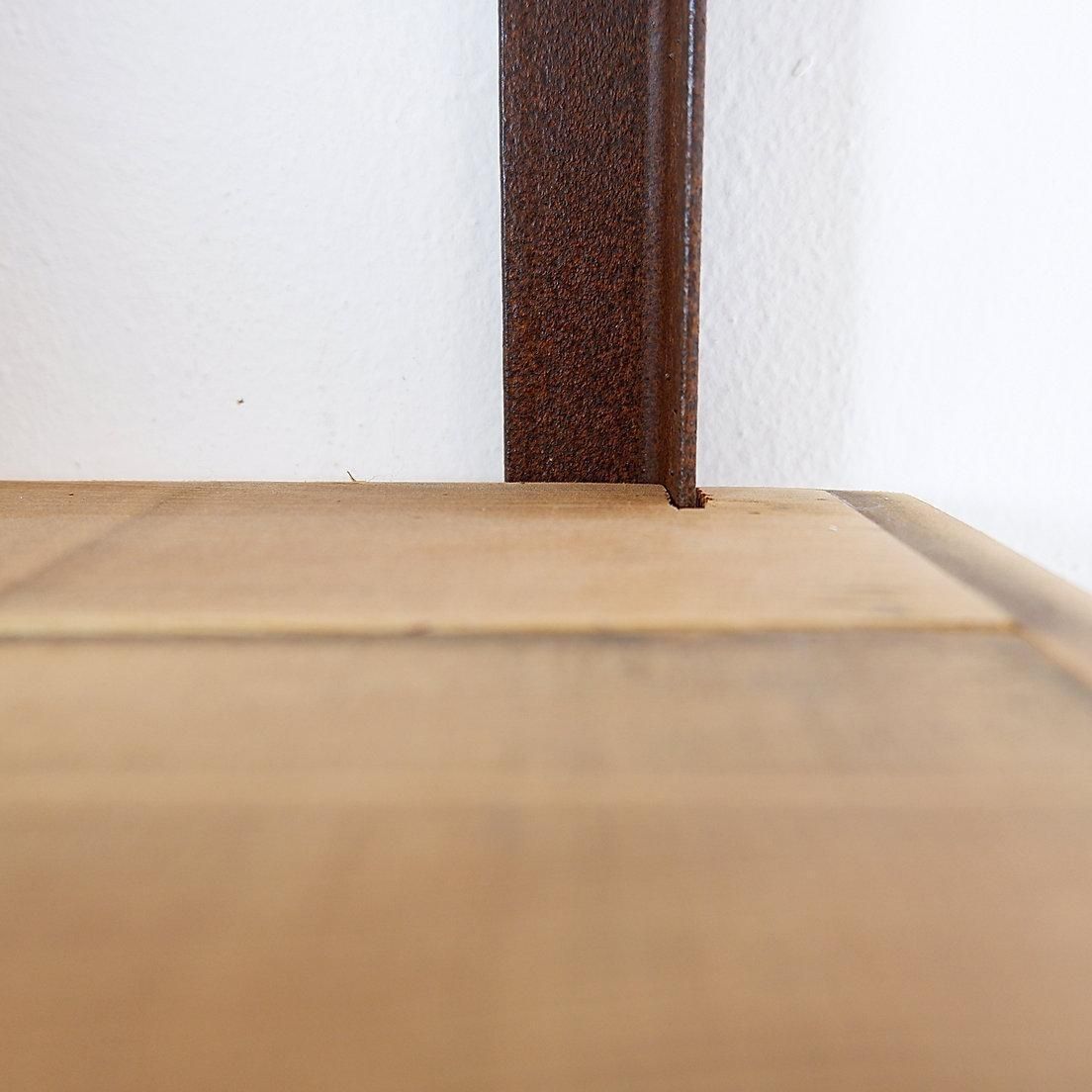 20th Century Industrial Shelf By Théodore Scherf, Iron And Wood photo vinterior