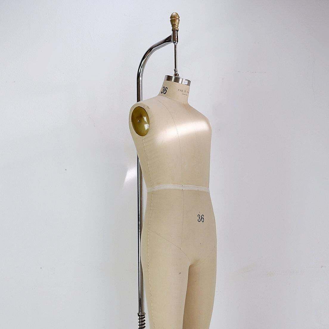 photo furniture Rag & Bone Mid Century Modern Dress Form, Metal & Fabric, USA