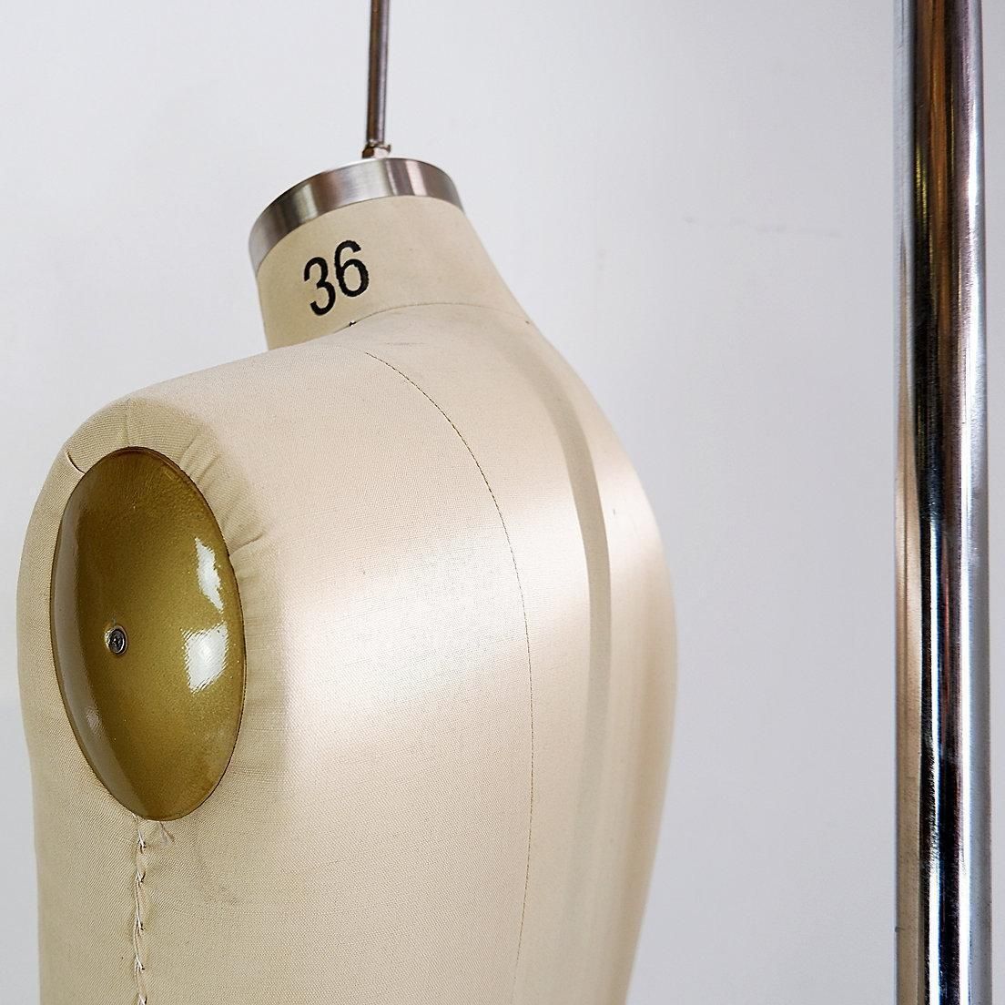 photo for sale Rag & Bone Mid Century Modern Dress Form, Metal & Fabric, USA