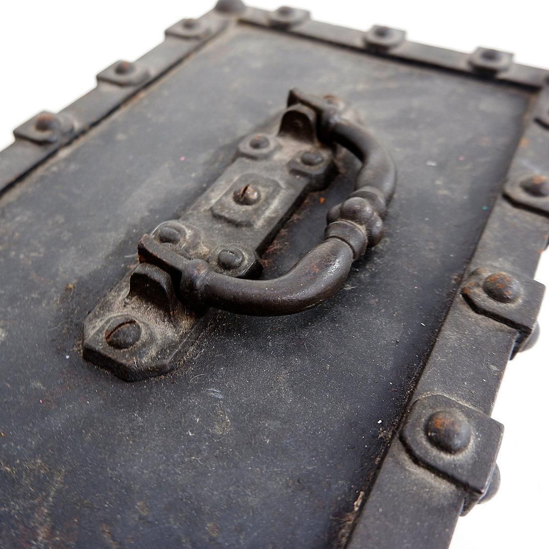 Antique Bauche Incombustible Cast Iron Safe From Northeastern France, 1865 photo vintage