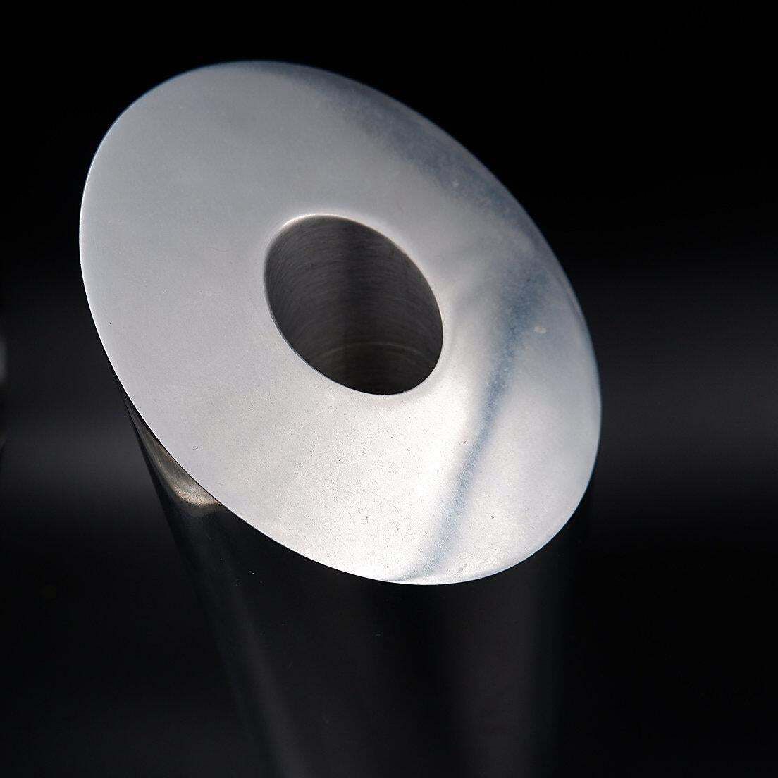 photo for sale Set Of 3 Stainless Stell Vases   Matte / Brushed / Shiny   20th
