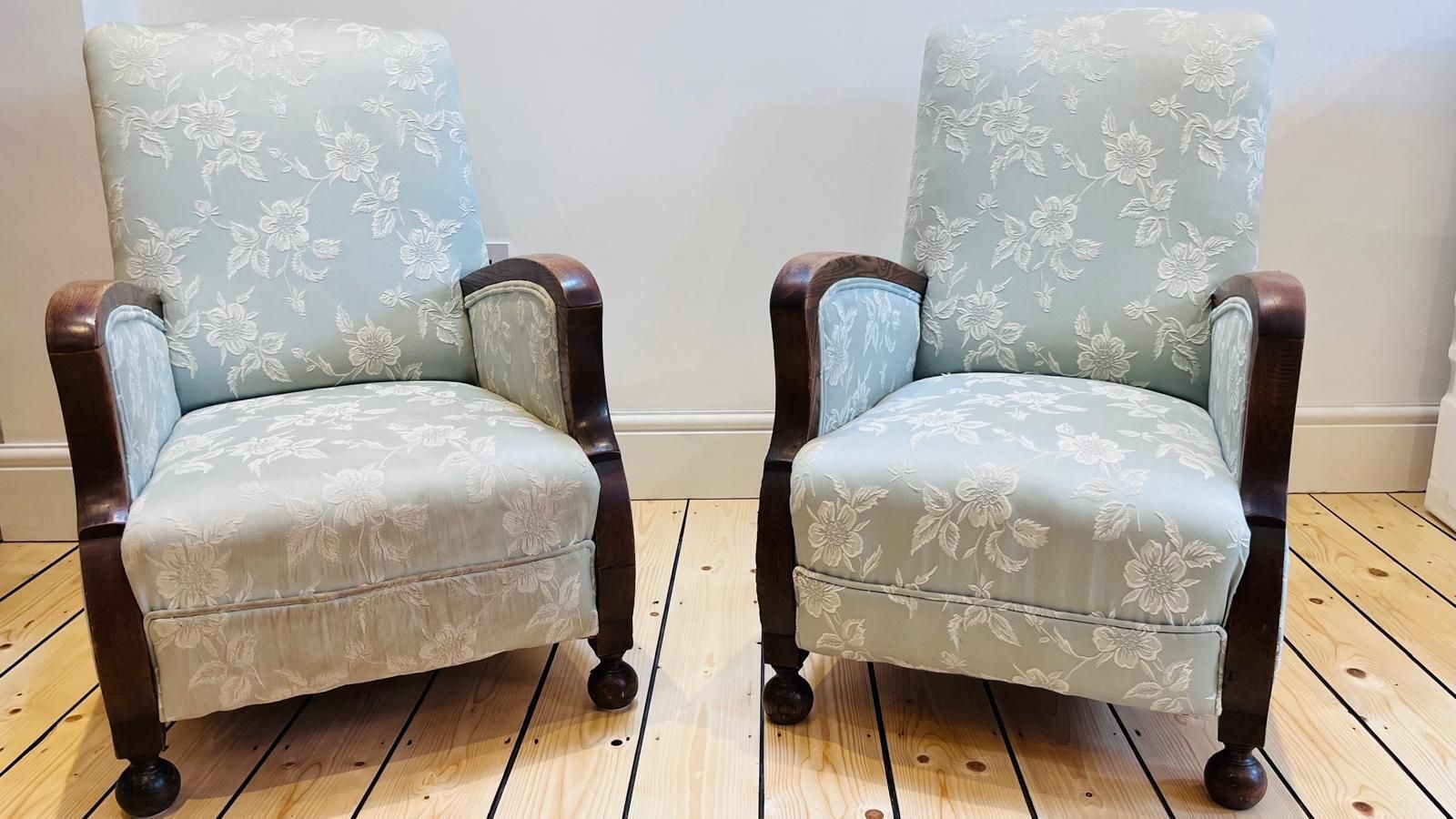 Restored English Art Deco Three Piece Lounge Suite, C.1930s–40s photo furniture
