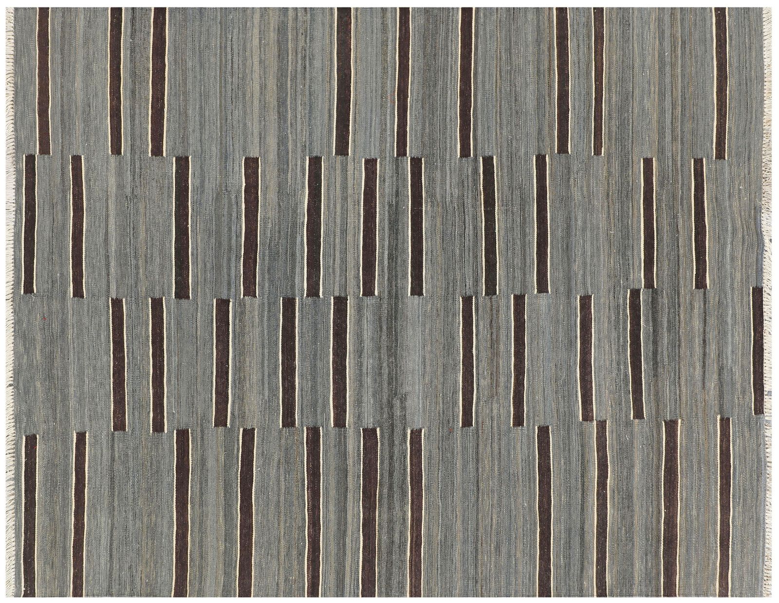 Handmade Contemporary Geometric Kilim Flatweave Rug, 152cm X 201cm photo buy