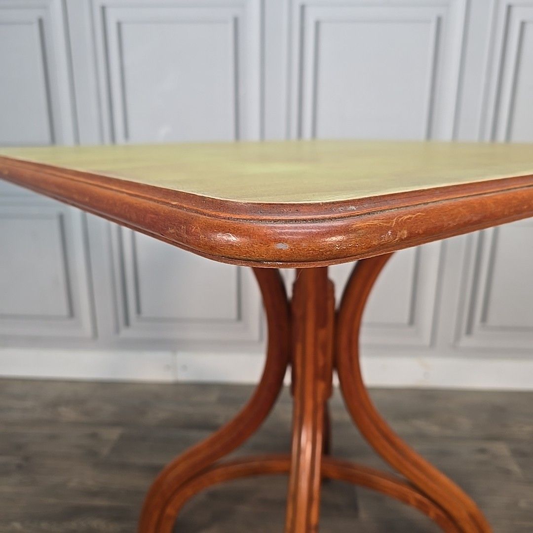 photo vinterior Retro Bentwood Bistro Table Andy Thornton Cafe Pub Vintage Thonet Style Wood