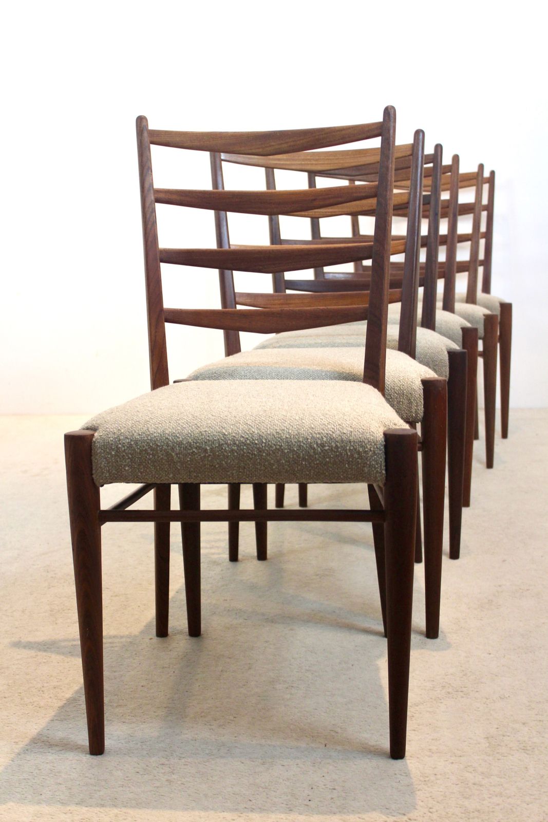 Set Of 6 Teak Dining Chairs By Cees Braakman For Pastoe photo vintage