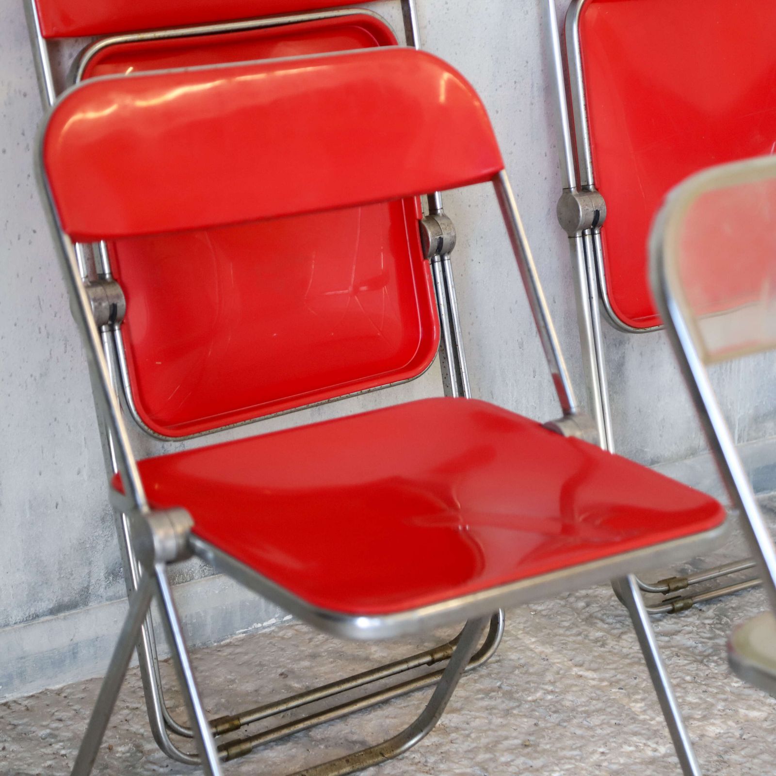 Giancarlo Piretti Castelli Plia Chairs   Iconic 1967 Italian Folding & Stacking Design photo buy