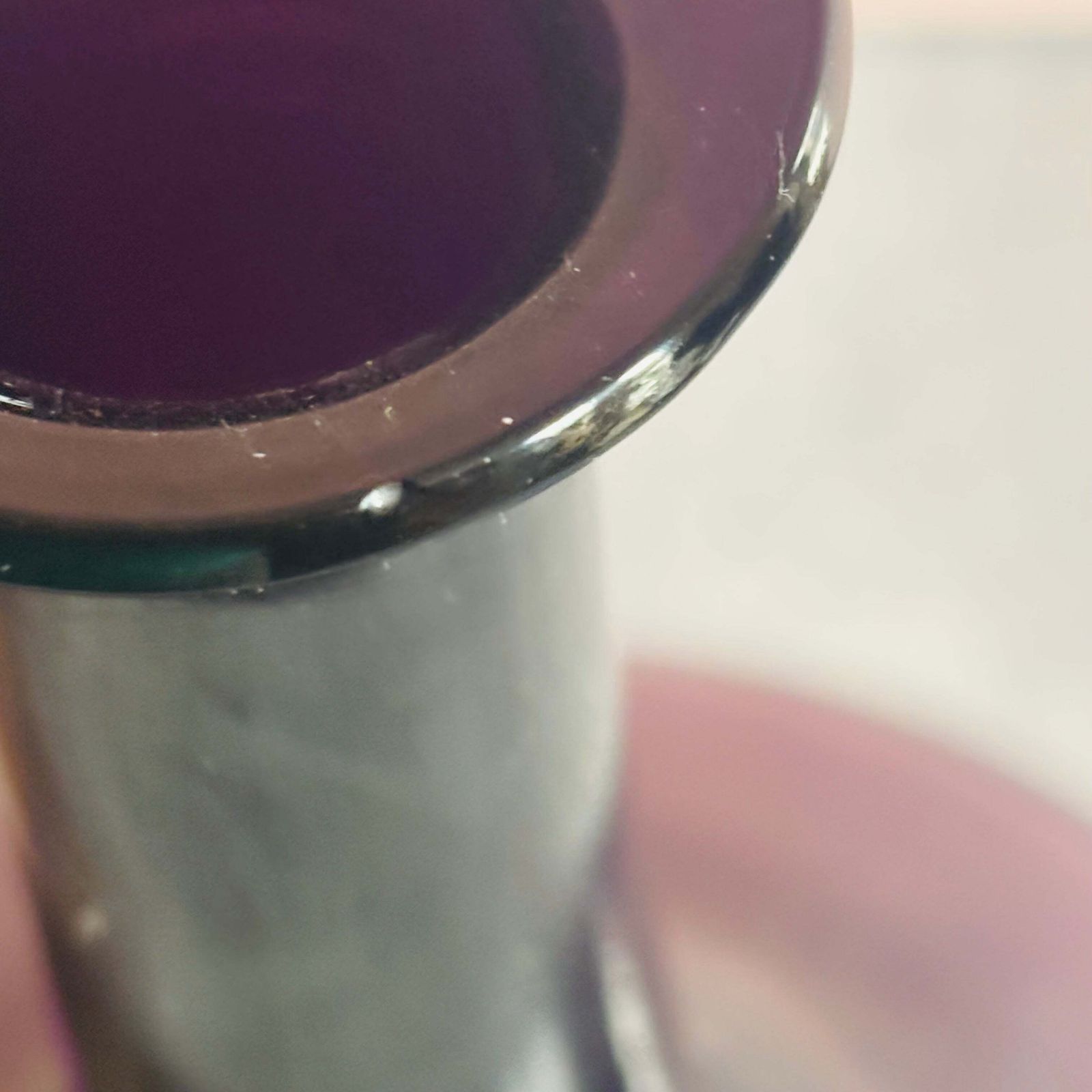 Home Decor Antique Amethyst Glass Decanter photo