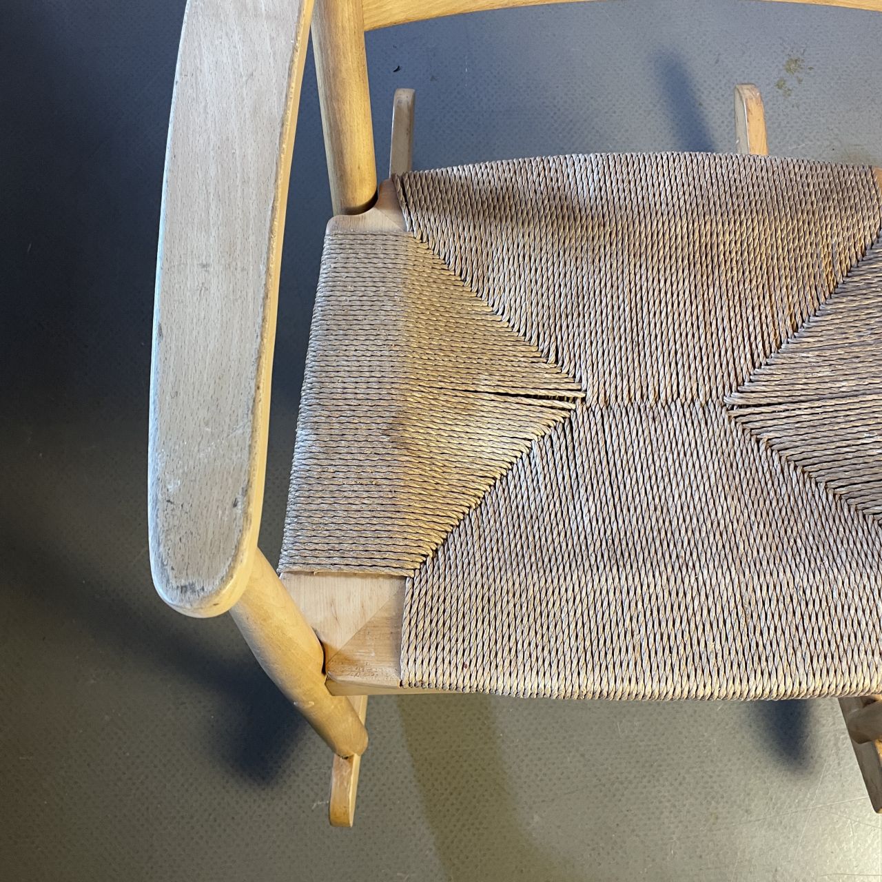 Midcentury Hans Wegner Style Rocking Chair photo Furniture