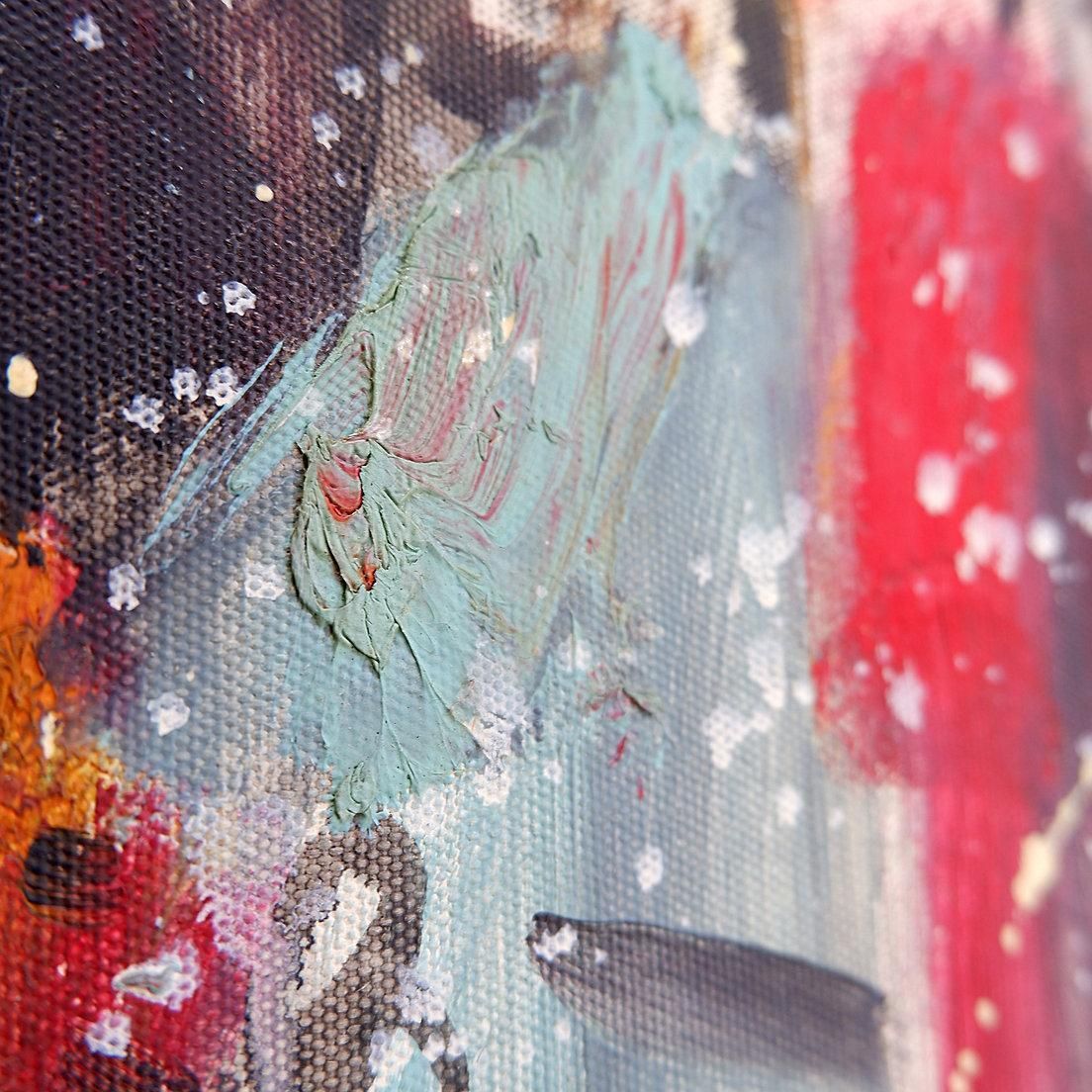 Painting On Canvas Of A Young Woman     Signed And Dated photo Art