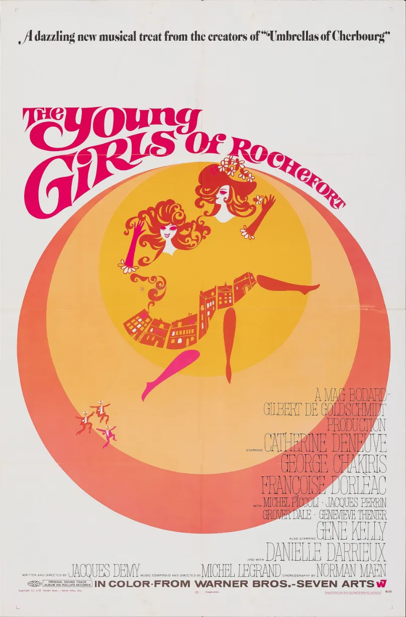 The Young Girls Of Rochefort Original 1968 U.S. One Sheet