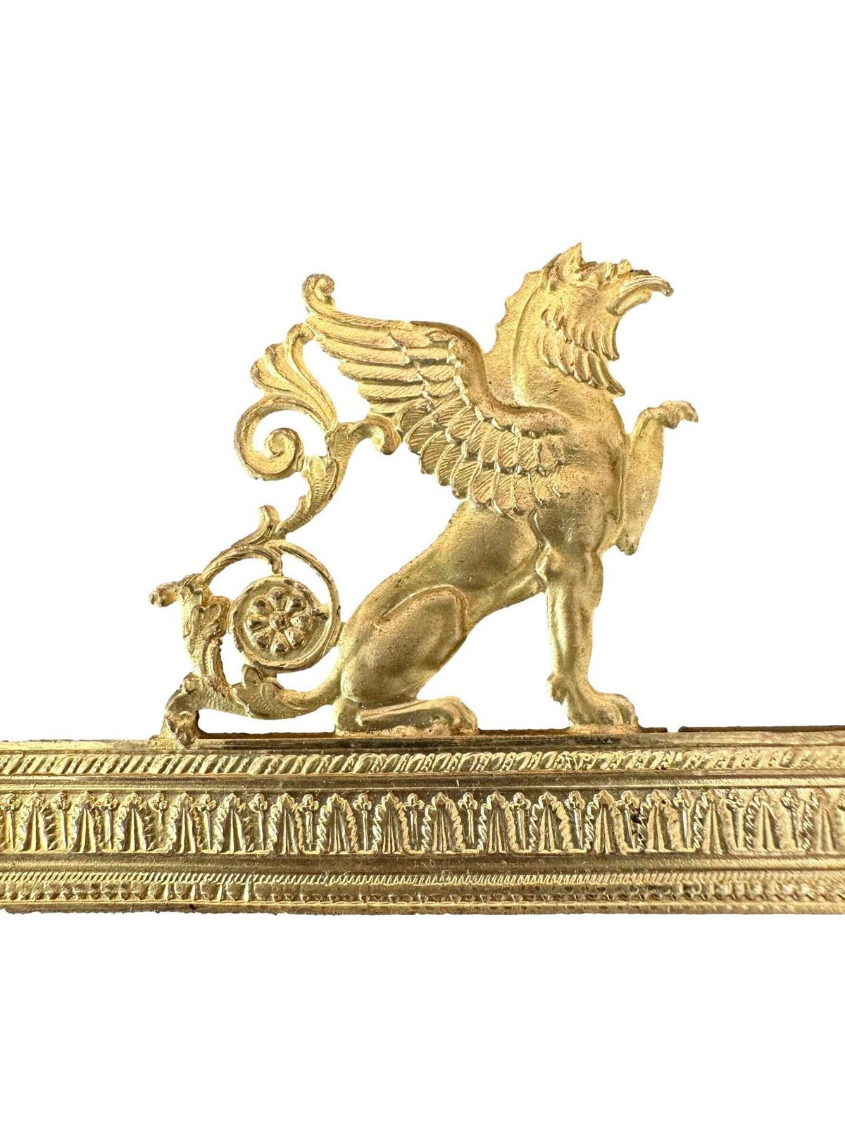 Pair Of Gilt Bronze Furniture Mounts   Griffin & Incense Burner Motifs   Empire / Neoclassical Style photo furniture