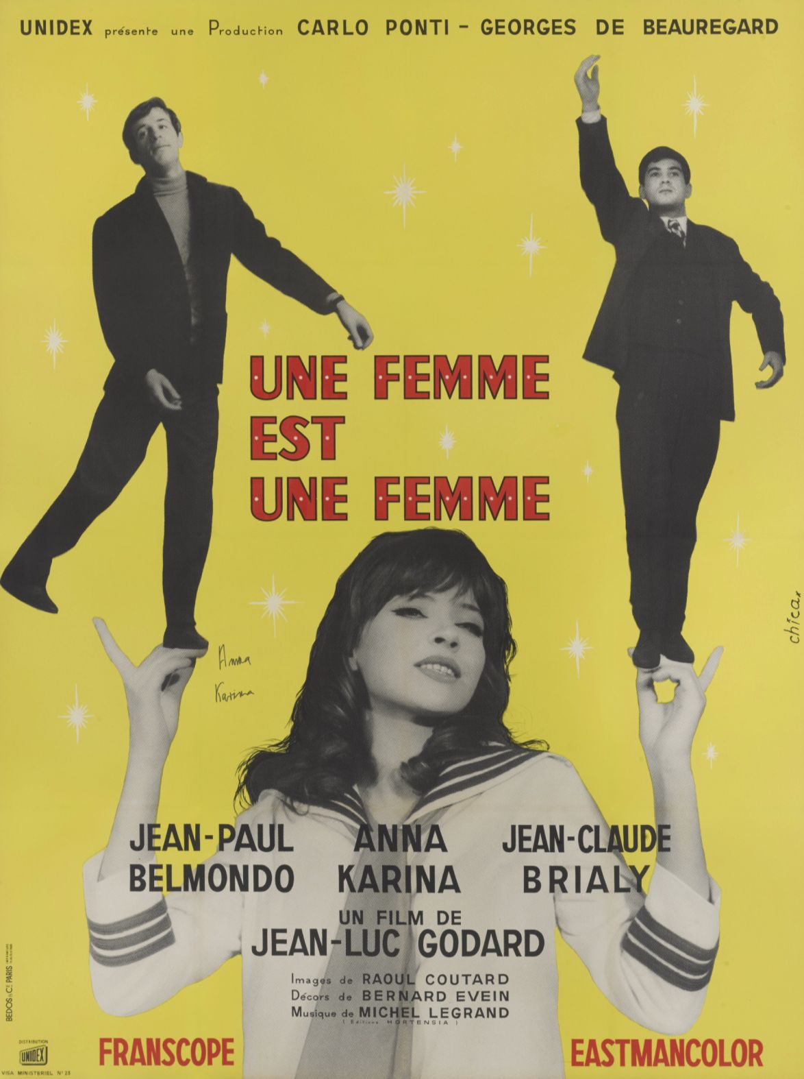 A Woman Is A Woman Original 1961 French Grande Poster