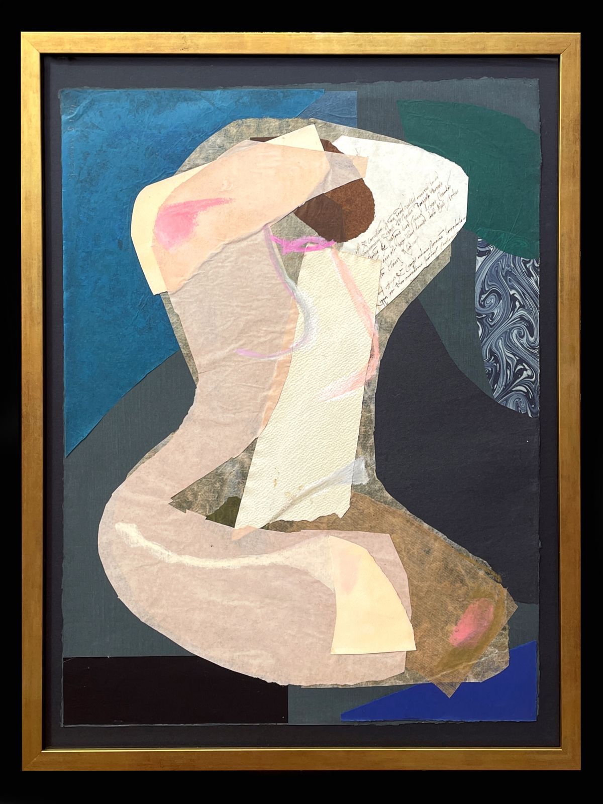Mixed Media Collage Of A Nude, Yasmin Brandolini D'adda, (1929 2012)