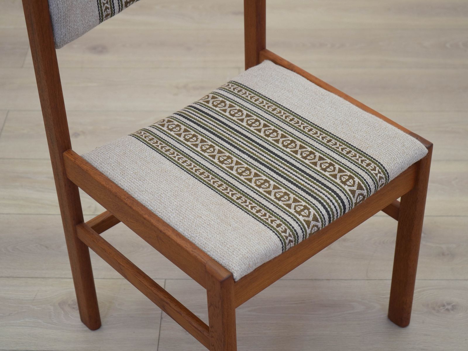 Set Of Two Teak Chairs, Danish Design, 1970s, Made In Denmark photo vintage
