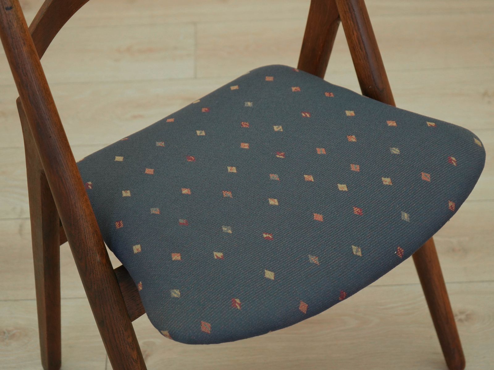 Set Van Vier Eiken Stoelen, Deens Design, Jaren 1960, Ontwerper: Hans J. Wegner photo vintage