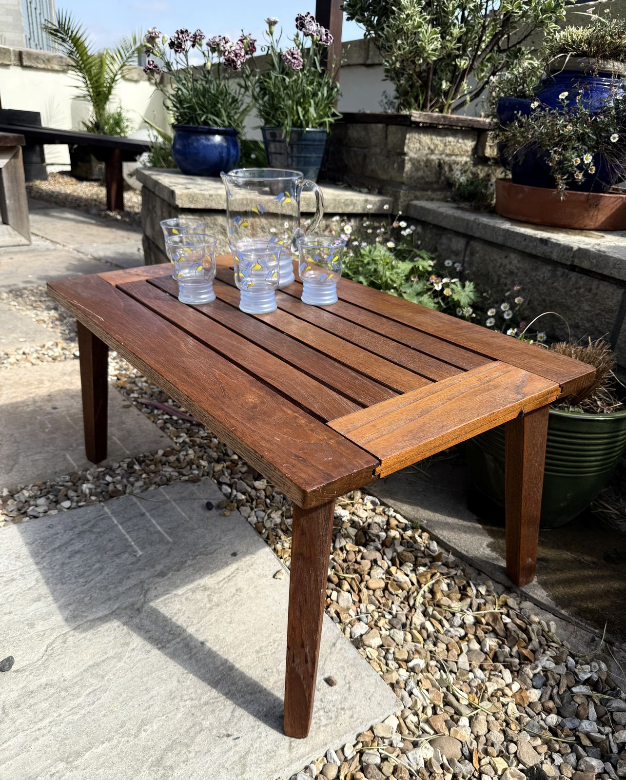Midcentury Burma Teak Occasional Table   Indoor Or Outdoor photo furniture