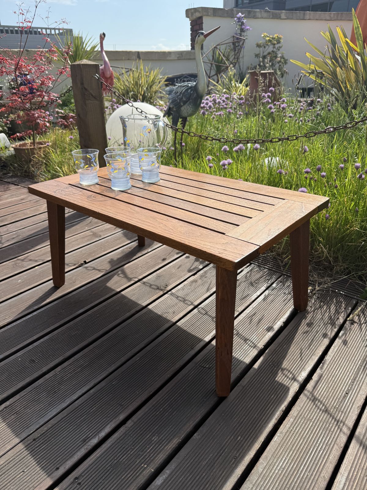 Midcentury Burma Teak Occasional Table   Indoor Or Outdoor photo buy