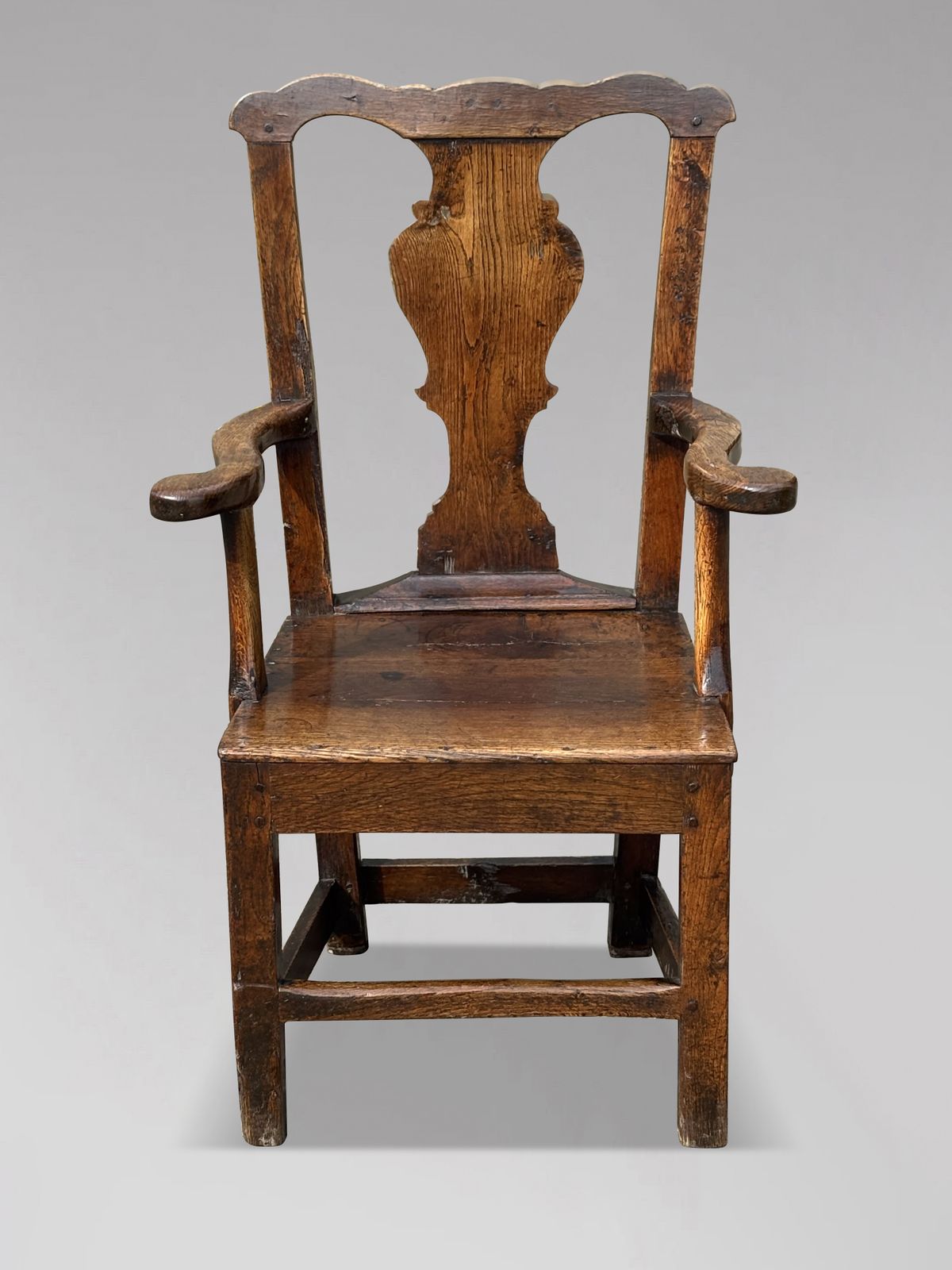 18th Century Georgian Oak Country House Armchair