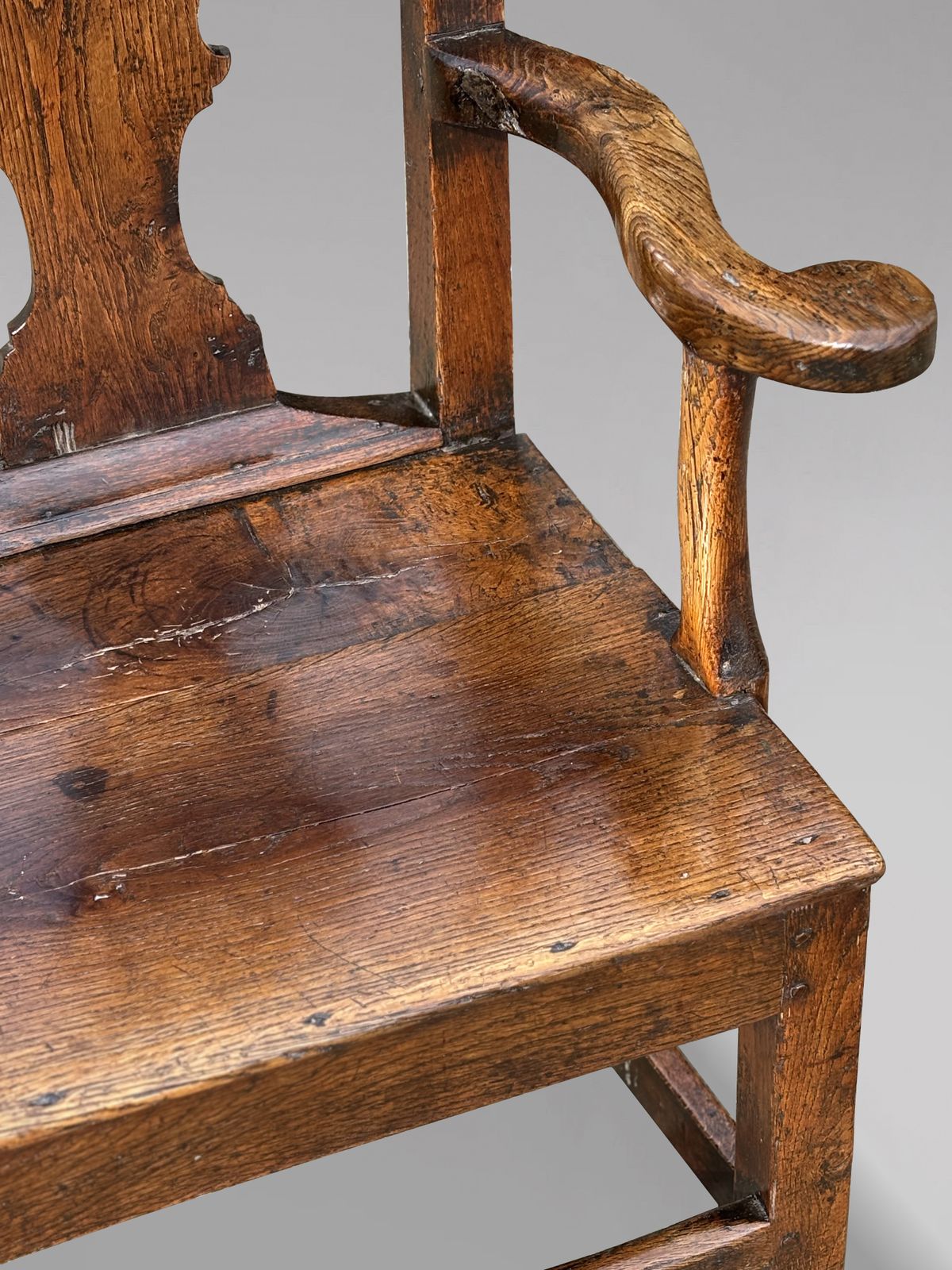 18th Century Georgian Oak Country House Armchair photo 1200.0