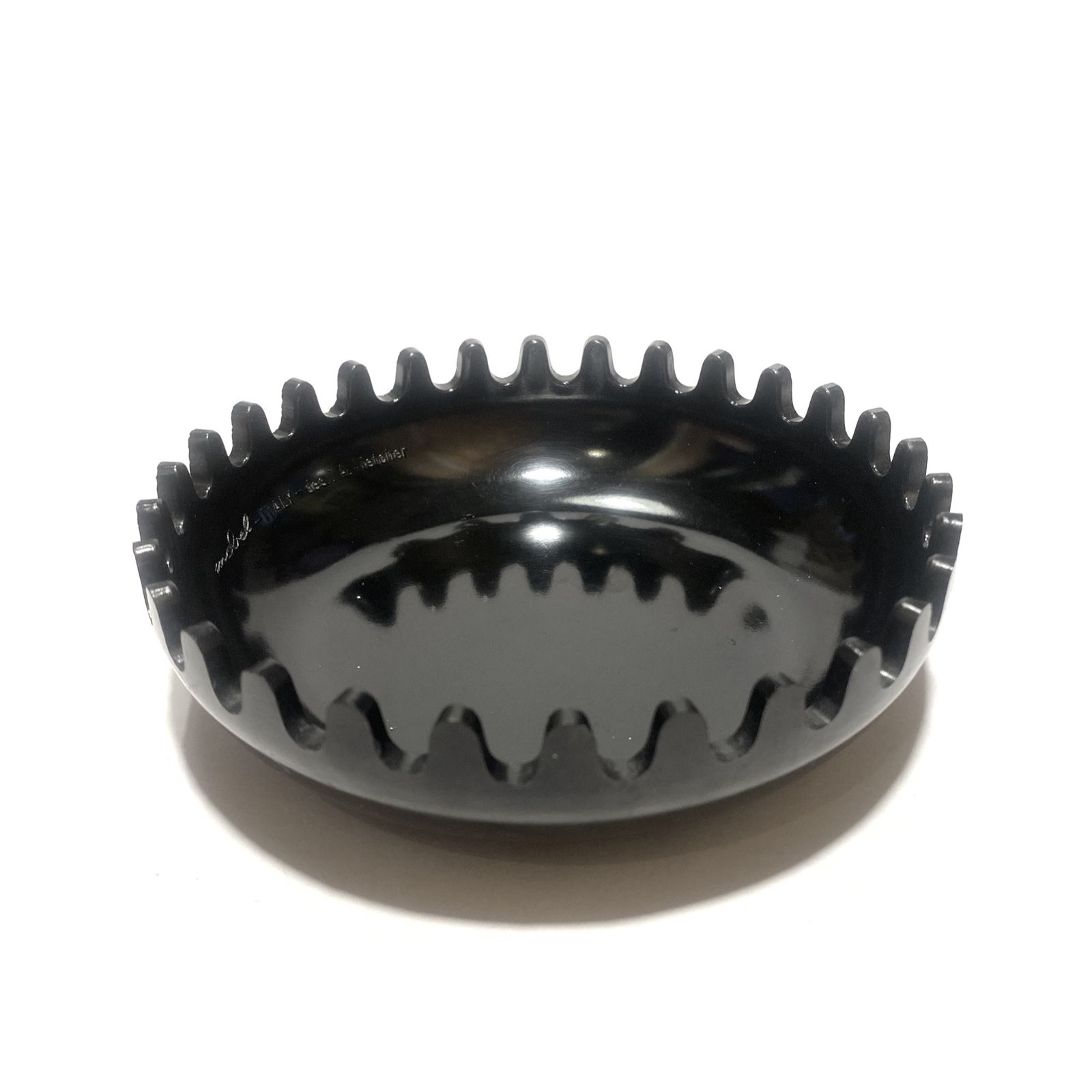 Blue & Black Clam Ashtray By Alan Fletcher, 1972 Space Age Design photo 124.99
