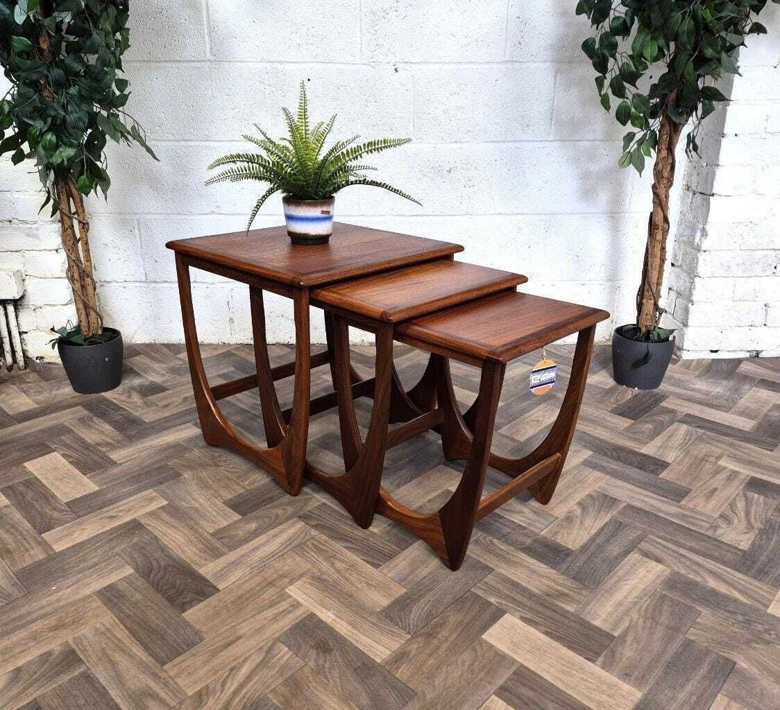Vintage G Plan Astro Teak Nest Of Tables Mid Century Scandi Retro