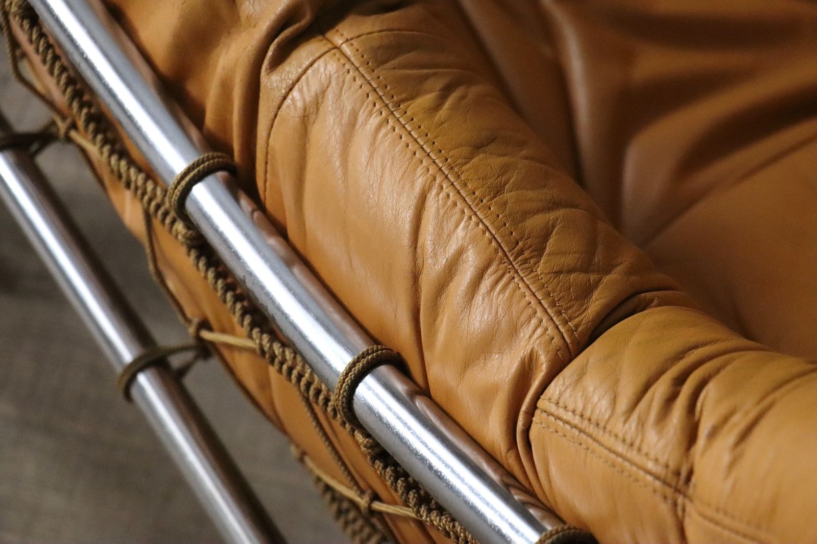 Rare Amazonas Lounge Chair With Ottoman In Cognac Leather By Jean Gillon Brazil 1960s photo Furniture