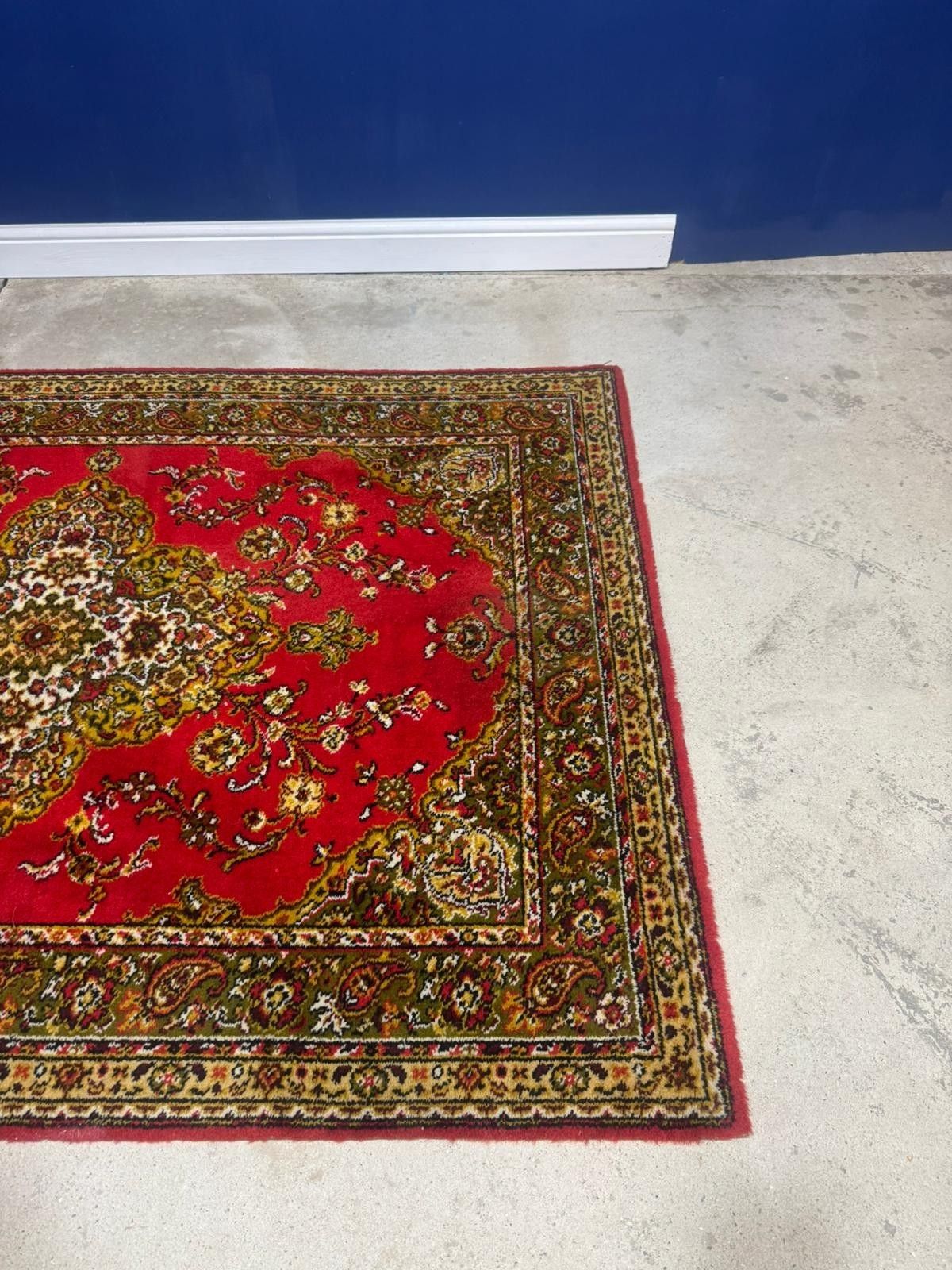 Woodward Grosvenor  Genuine British 100% Fine Worsted Wool Red Traditional photo vinterior