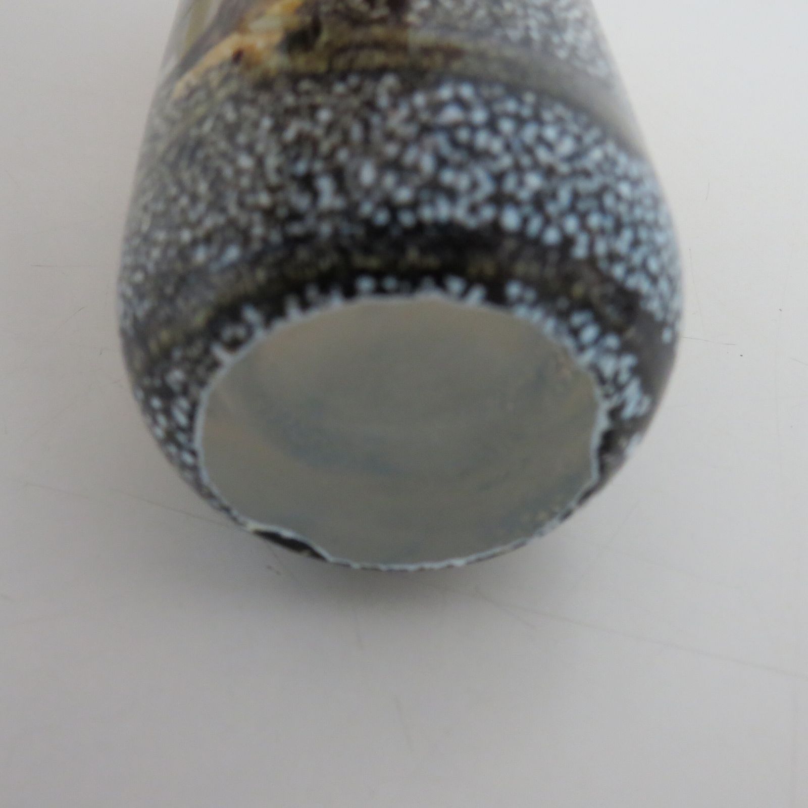 photo vinterior Glass Vase By Norman Stuart Clarke 1990s  Cased Glass Landscape Scene