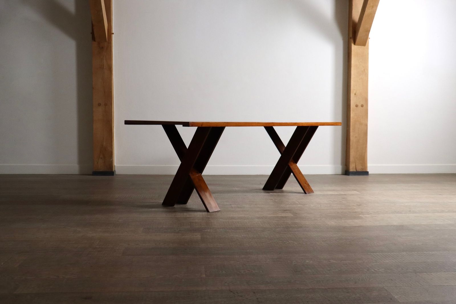 photo for sale Tl58 Eettafel In Walnoot Van Marco Zanuso Voor Poggi, Italië, Jaren 1960