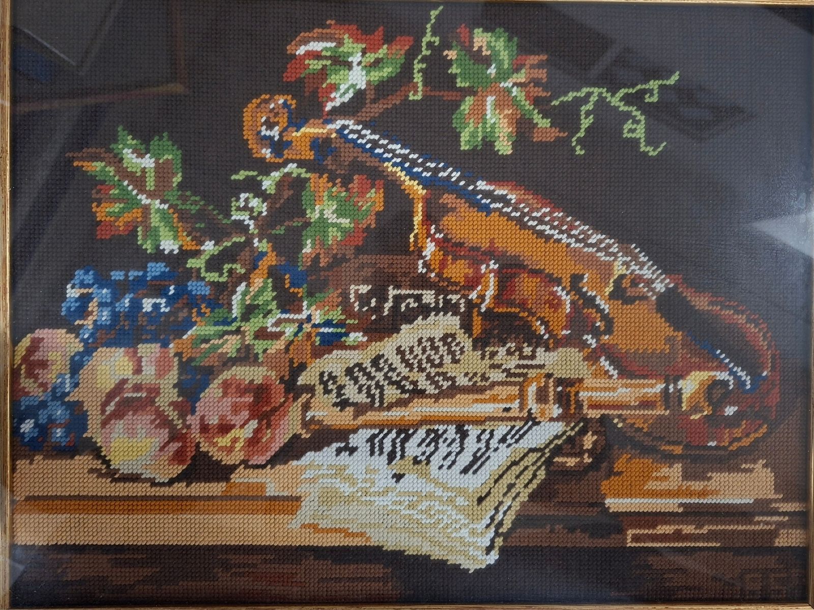 Coppia Di Quadri Vintage Anni '80 – Ricamo Artigianale In Lana photo buy