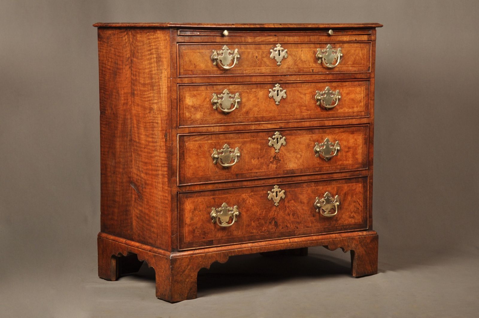 A Fine Early George II Walnut Chest Of Drawers Of Small Proportions photo furniture