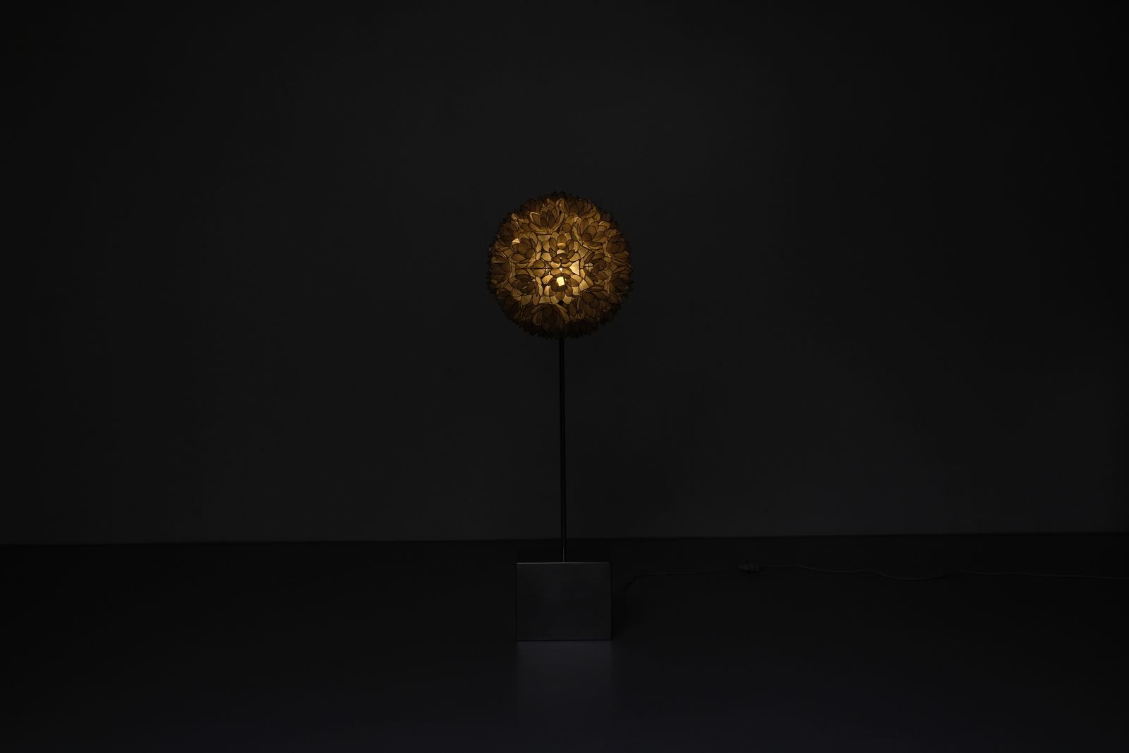Floor Lamp In Mother Pearl By Rausch, Germany 1960s. photo Lighting