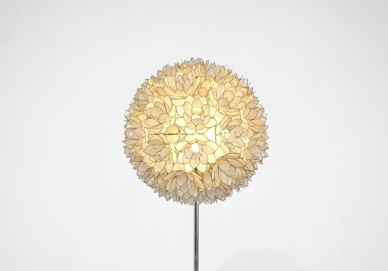 Floor Lamp In Mother Pearl By Rausch, Germany 1960s. photo 4500.0