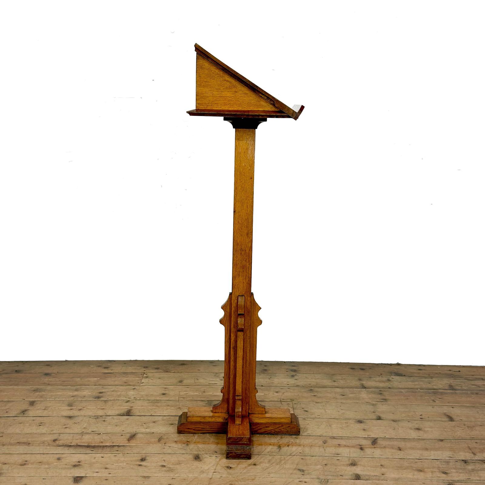 Antique Oak Lectern | Antique Stand | Antiques | Lecturers Stand | Antique Lectern | Book Stand (M 4830) photo 350.0
