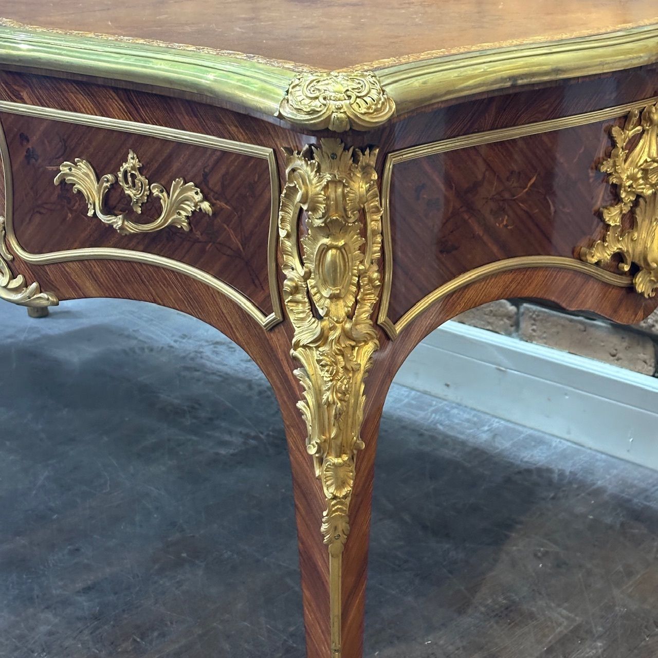 Victorian Louis XV Style Desk, 1800s photo 13000.0