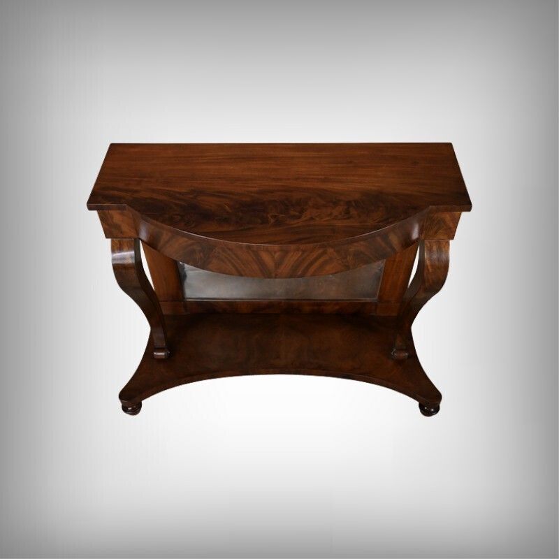 Mahogany Console Table  Restoration Period  First Part Of The 19th Century photo furniture