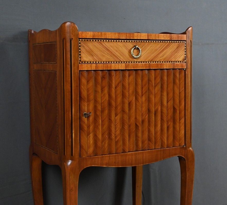photo for sale Marquetry Coffee Table  Louis XV Louis XVI Transitional Style  Mid 20th Century