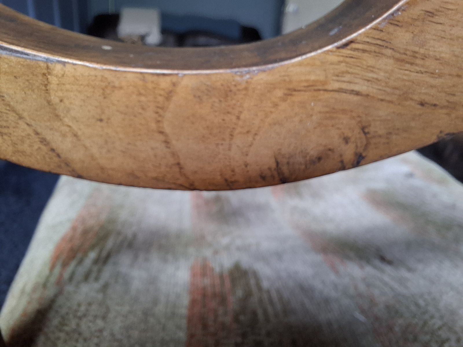 Furniture Intricately Carved Victorian Occasional Seat photo