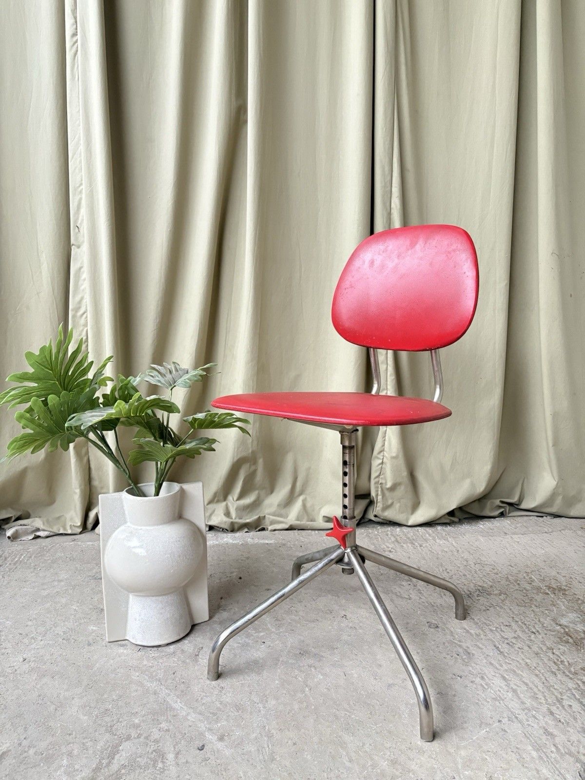 Vtg Mid Century Danish Post Modern  Modernist Desk Task Chair 1191 photo furniture