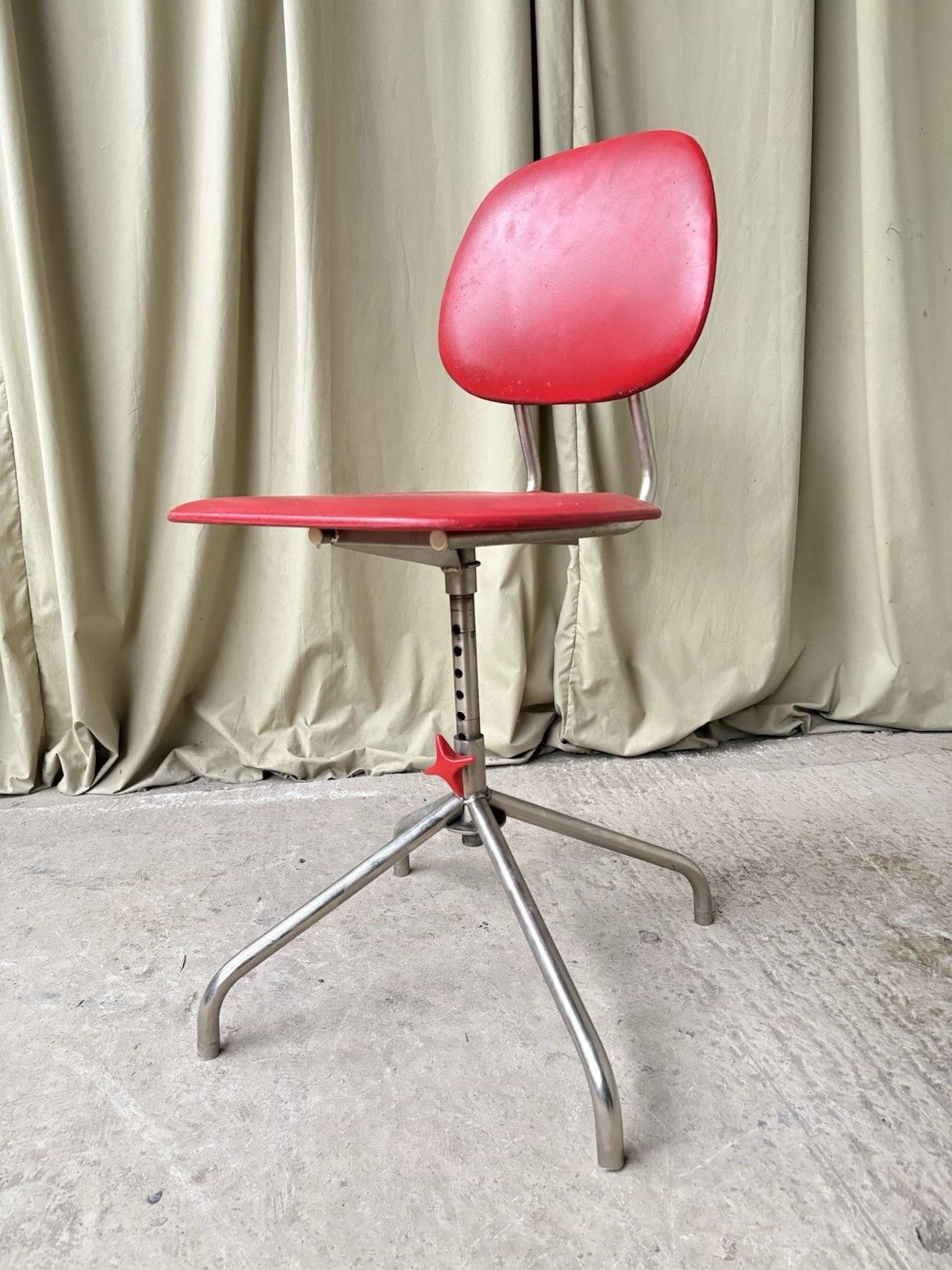 Vtg Mid Century Danish Post Modern  Modernist Desk Task Chair 1191 photo for sale