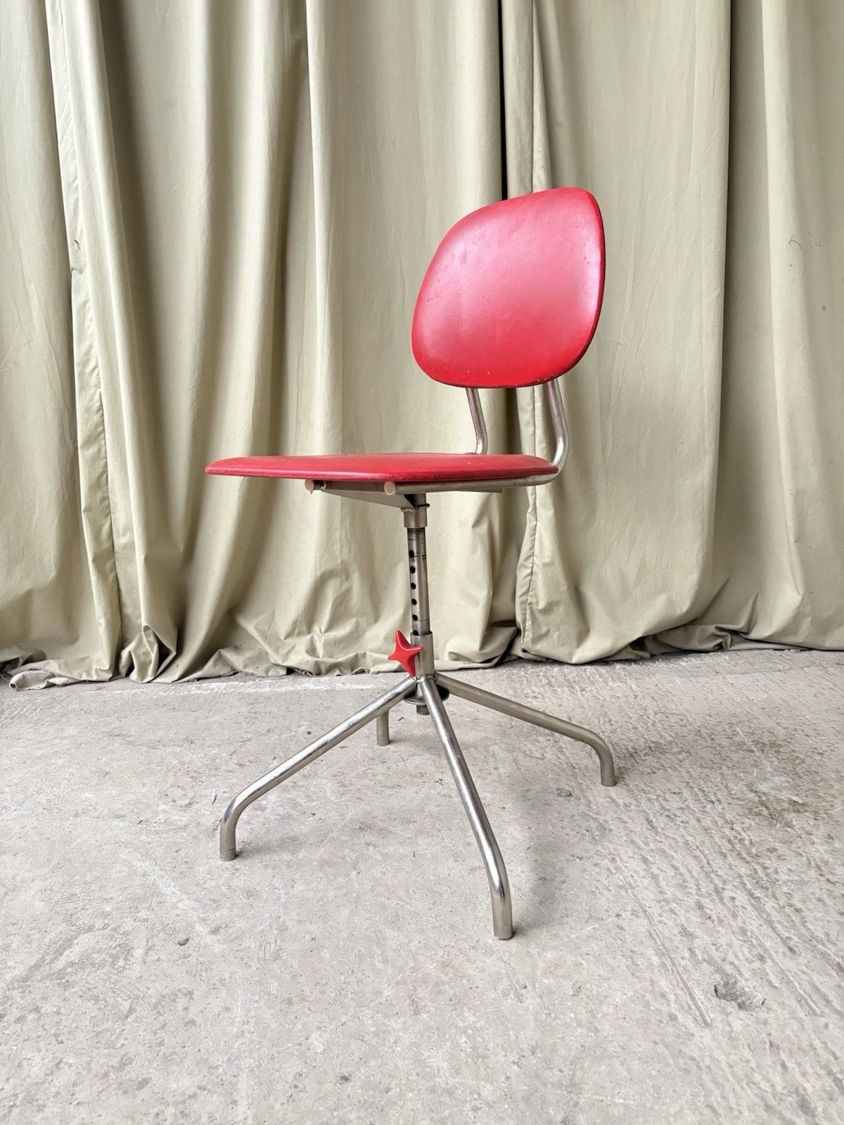 Vtg Mid Century Danish Post Modern  Modernist Desk Task Chair 1191 photo 90.0
