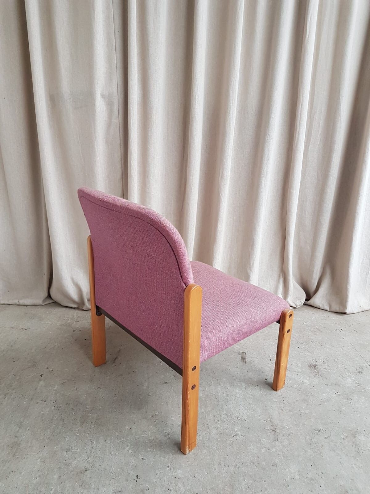 Vtg Late Mid Century Modernist Post Modern Studio Lounge Chair Retro R692 photo 125.0